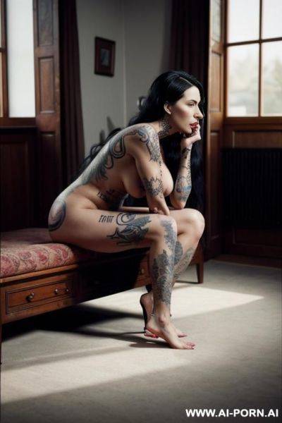 Anal woman, totally nakted, gigantic saggy tits - ai-porn.ai on pornintellect.com