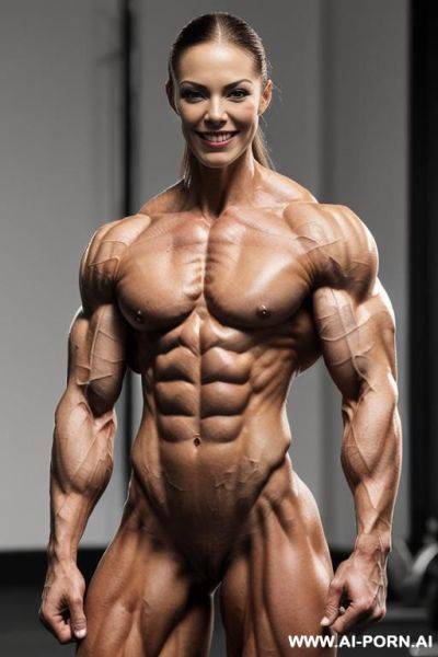 (naked), (nude), (shortest most muscular white woman only), ((((sinewy gaunt slender actress nicoleman)))), ((short)), ((very white pallid skin)), ((perfect hard erotic pink rosy nipples)), hard & - ai-porn.ai on pornintellect.com