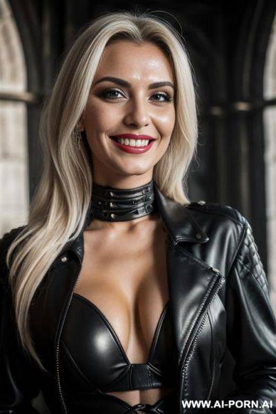 Woman in her twenties, doing squats, c-cup boobs, black micro bikini - ai-porn.ai on pornintellect.com