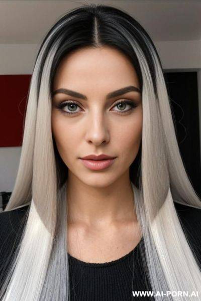 Ragazza con capelli neri lunghissimi e due tette enormi che si fa scopare da 3 cazzi - ai-porn.ai on pornintellect.com