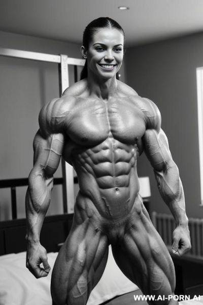 ((bed background)), (naked), (nude), ((shortest slender most muscular american fbb woman actress e. stone only)), ((((nude sinewy slender beautiful pretty american fbb muscle woman actress e. stone - ai-porn.ai - Usa - France on pornintellect.com