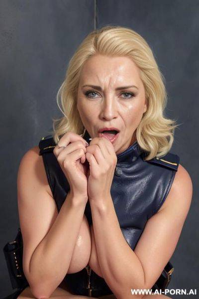 B woman, fuck with old man, in the restroom, woman crying - ai-porn.ai on pornintellect.com