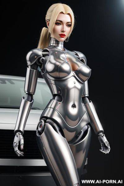 (realistic very detailed robot total meccanical artificial robot body woman skin metal- latex) - ai-porn.ai on pornintellect.com