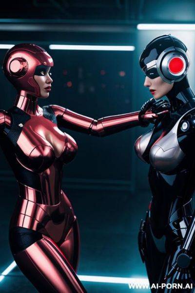 Robots fighting - ai-porn.ai on pornintellect.com