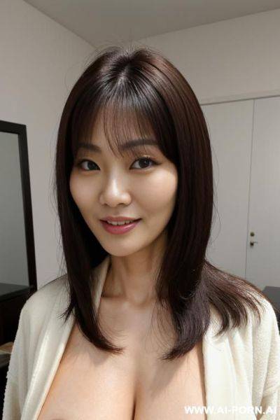 ((two korean women)), supermodels, suburban moms, lean, (photorealistic) (brunette), (ultra detailed photo), (hyper realistic photo), (hard nipples), (large boobs), sexy, just out of bed look - ai-porn.ai - North Korea on pornintellect.com