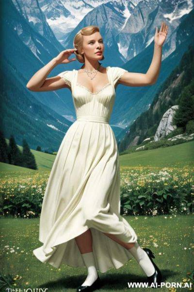 "the sound of music" movie character, topless, showing boobs - ai-porn.ai on pornintellect.com
