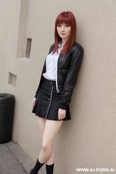 Woman redhead in public naked - ai-porn.ai on pornintellect.com