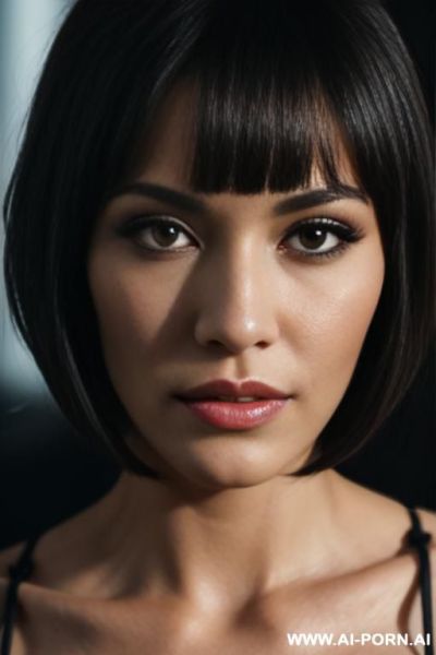 Face of la stylez, close up, cinematic, bobcut, - ai-porn.ai on pornintellect.com