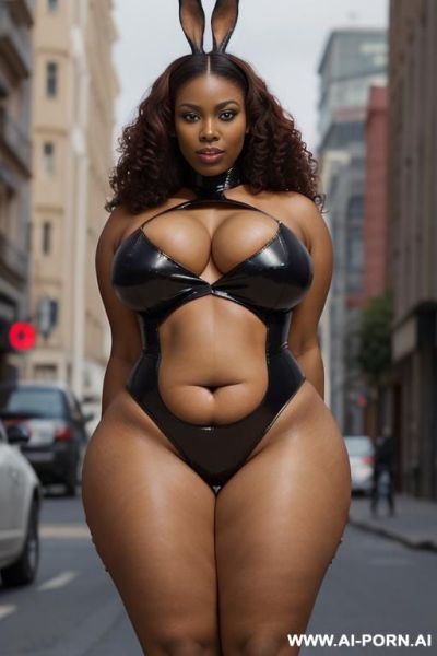 (giant hips) (beautiful legs) (beautiful skin) ((realistic)) woman, full body, ((fully oiled body)), standing , triangular hips, (((thick thighs))), ((( fat huge ass ))) ((((((unnaturally gigantic round - ai-porn.ai on pornintellect.com
