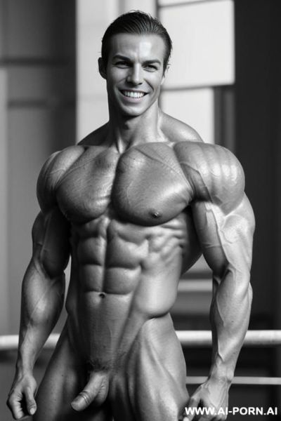 (naked smiling pretty short white fbb), (nude smiling pretty short white fbb), (looking at the camera with pretty eyes), beautiful eyes, ultra detailed, best quality color, finely detailed muscle, - ai-porn.ai on pornintellect.com