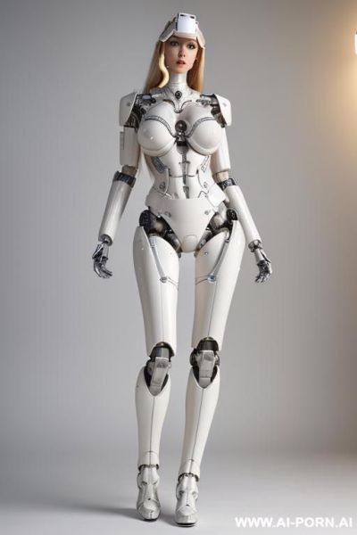 ((realistic very beautiful four k quality to very detailed robotic body, beautiful cyborg robot male)),(( to four k quality)) ( artificial big boobs total covered only latex skin white) natural - ai-porn.ai on pornintellect.com