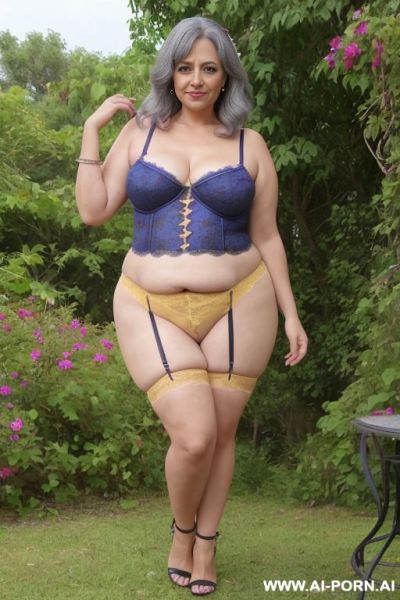 Totally sexy summer dress clothes, normal arms, ((narrow waist)), saggy tits, wide hips, big fat ass, round ass, muscular legs, full body bbw. - ai-porn.ai on pornintellect.com
