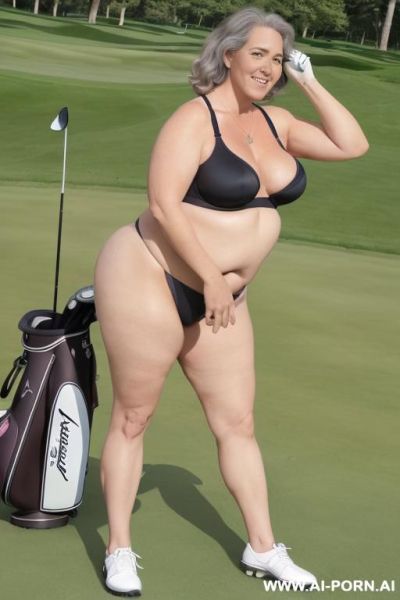 ((topless)), ((natural plump breasts), (pretty hungarian face), (wide hips), (soft seductive smile), (black nylon panties), (necklace), gilf sexy curvy old lady. - ai-porn.ai - Hungary on pornintellect.com
