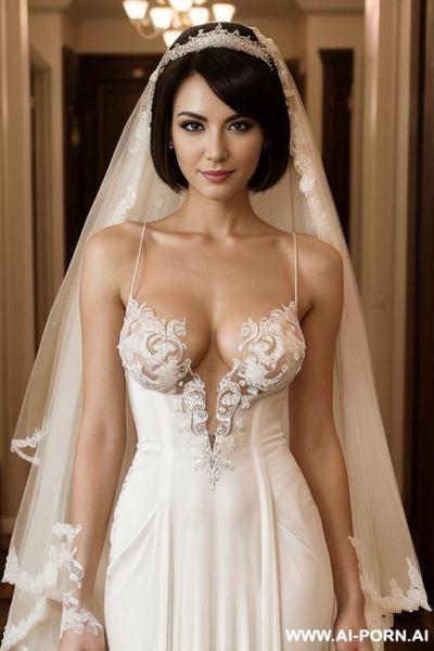 Topless, front view, direct eye contact with viewer. - ai-porn.ai on pornintellect.com