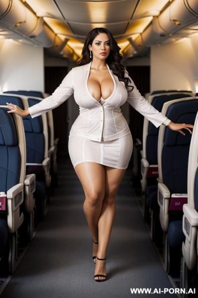Blonde, busty, sandals high heels, naked, african - ai-porn.ai on pornintellect.com