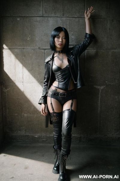 An naked asian girl in spread eagle pose - ai-porn.ai on pornintellect.com