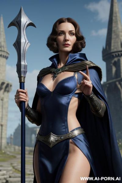 Battlemage, woman, finely detail, ultra detailed face, highly detailed skin, highly detailed hands, looking at viewer, (eye contact), smart face exspressions, eyes like gimlets, well fit figure, - ai-porn.ai on pornintellect.com