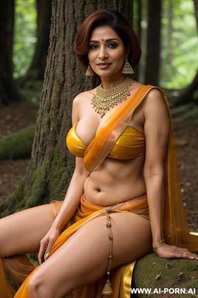 Sexy hot indian with transparent saree - ai-porn.ai - India on pornintellect.com