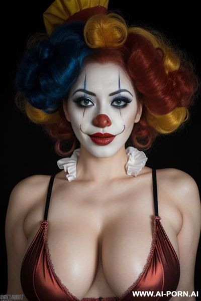 Sexy looking clown with beautiful makeup - ai-porn.ai on pornintellect.com
