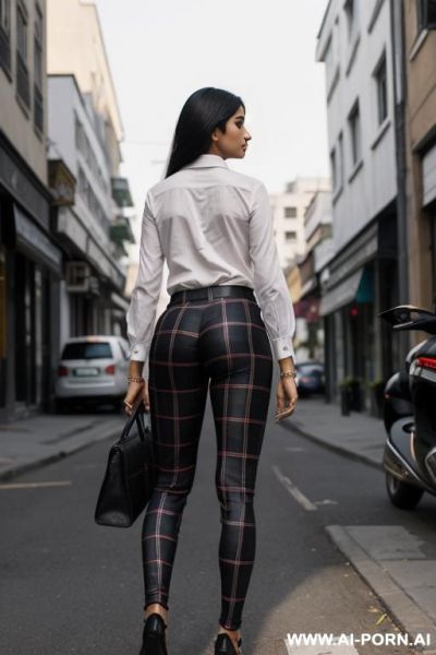 Plaid leggings - ai-porn.ai on pornintellect.com