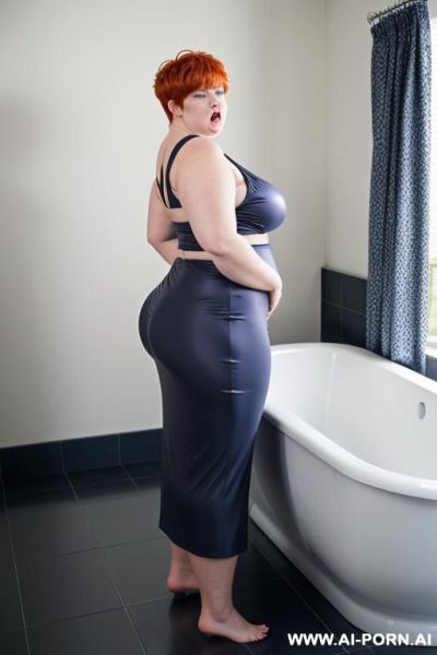 Very fat bbw, huge ass, huge belly, huge arms, bbw face, wide open mouth - ai-porn.ai on pornintellect.com