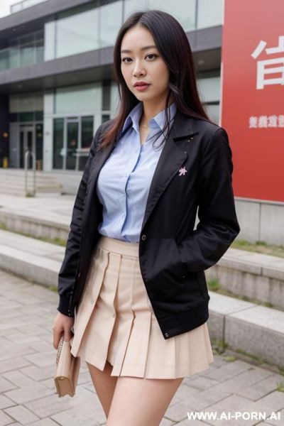校花，1cmjk，椅子上翘二郎腿，大腿根部 - ai-porn.ai on pornintellect.com