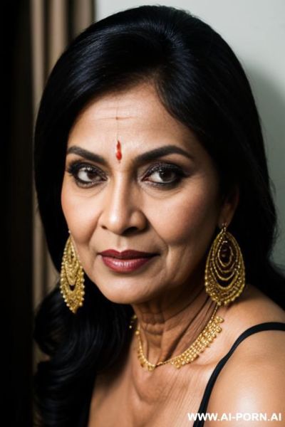 Bangladesi evil looking femdom gilf mistress - ai-porn.ai on pornintellect.com
