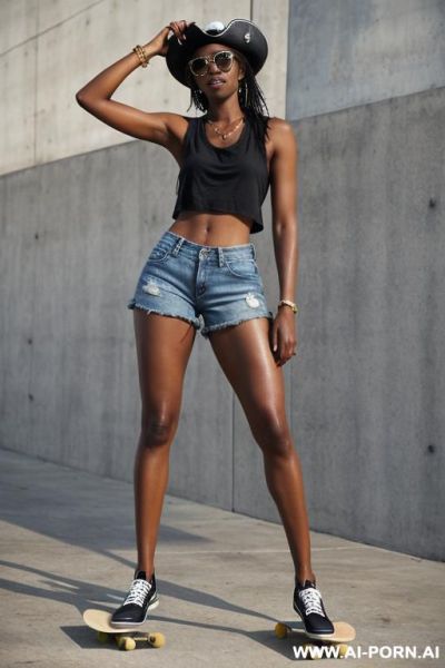 Long thick legged ebony oily and wet thick woman in condom hat crop top.squeezed into a scule fitting. torn ripped clothes and thick juicy slippery thick woman placed inside human size barrel, - ai-porn.ai on pornintellect.com