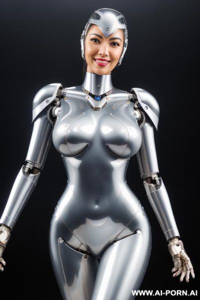 ((wonderful ultra robotic very beautiful hd quality to very detailed image to complete robotic body, beautiful cyborg mecha trasformers male )),(( artificial big boobs))(( total covered only liquid - ai-porn.ai on pornintellect.com