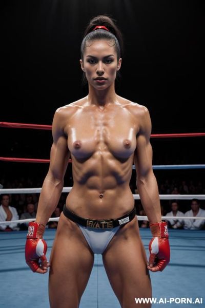 Naked boxer, naked body, totally naked, very oversized boobs, show naked pussy, fully naked, nude female box, naked body, naked boxing, very naked, absolutelly naked woman boxing, naked boxing match, naked, nude, naked pussy, boobs, all naked - ai-porn.ai on pornintellect.com