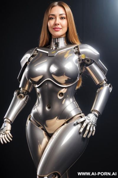 ((wonderful ultra realistic robotic very beautiful hd quality to very detailed image to complete very robotic body, beautiful cyborg mecha trasformers male )),(( artificial big boobs))(( total covered - ai-porn.ai on pornintellect.com