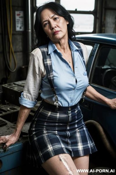 (((very seductive old granny woman))), open anal - ai-porn.ai on pornintellect.com