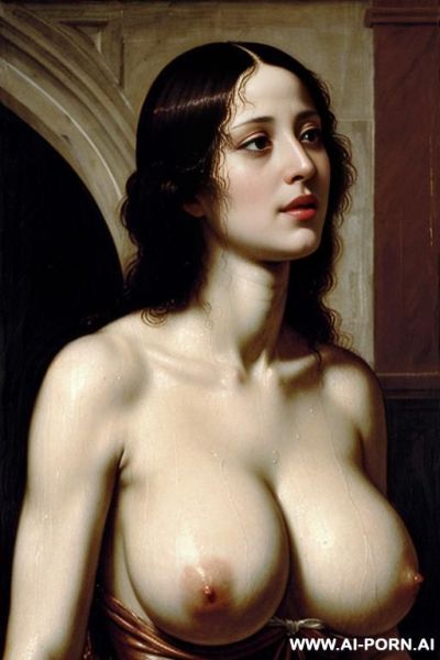 Italian renaissance painting, topless, dense white cum dripping from her face, showing boobs - ai-porn.ai - Italy on pornintellect.com