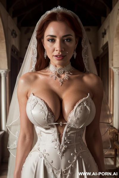 ((ultra realistic slavic woman)), (((saggy saggy saggy gigantic boobs))), monstrously giant breasts, enormous tits, (((hour-glass figure))), ((deep massive cleavage)), ((white shiny skin)), huge ass with - ai-porn.ai on pornintellect.com
