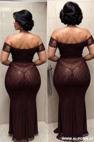 Indian aunty huge boobs and ass sucking dick in shower - ai-porn.ai - India on pornintellect.com