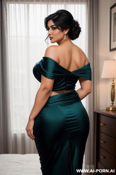 Indian aunty huge boobs and ass wearing saree sucking dick - ai-porn.ai - India on pornintellect.com