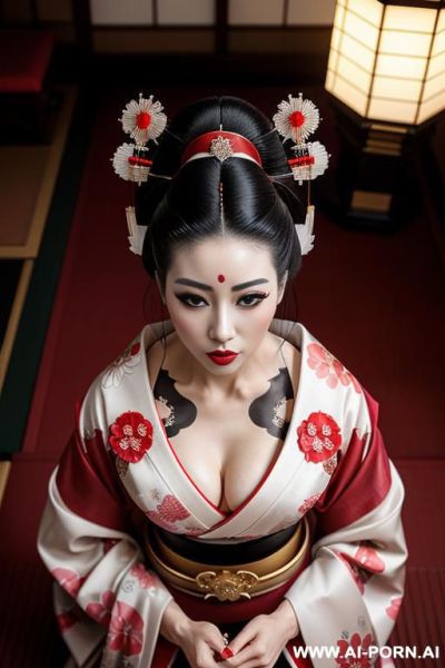 Cleavage, big hips, exposed thighs, renaissance woman - ai-porn.ai on pornintellect.com