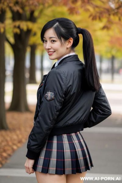 Asian surrounded by big men - ai-porn.ai on pornintellect.com