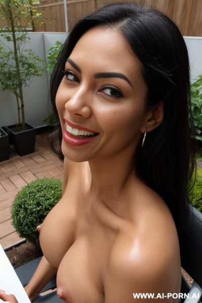 Black slut with boobs taking a cumshot - ai-porn.ai on pornintellect.com
