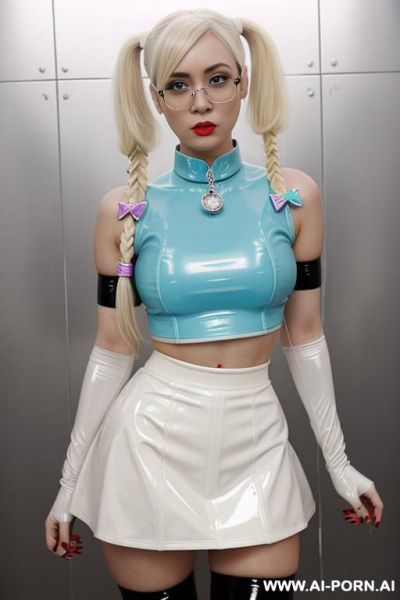 Powerpuff cosplayer ((bubbles ))latex - ai-porn.ai on pornintellect.com