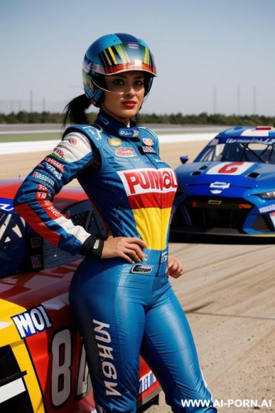 Blue hair latina, tits, pussy - ai-porn.ai on pornintellect.com
