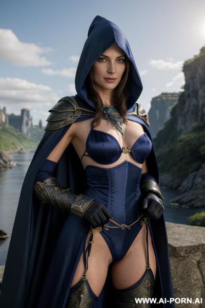 Battlemage, woman, finely detail, ultra detailed face, highly detailed skin, highly detailed hands, looking at viewer, (eye contact), smart face exspressions, eyes like gimlets, well fit figure, (naked - ai-porn.ai on pornintellect.com