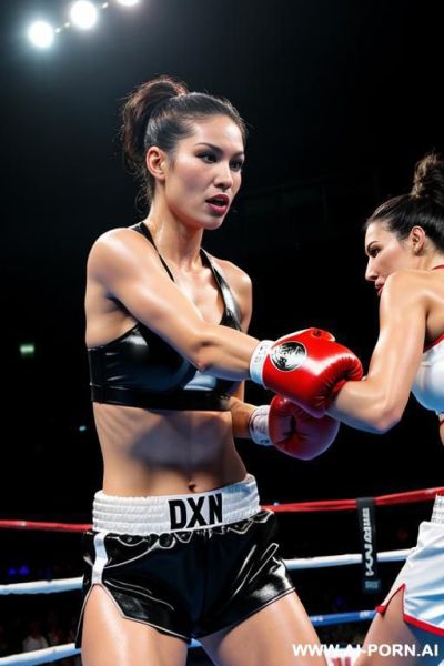 Boxing ring card woman - ai-porn.ai on pornintellect.com