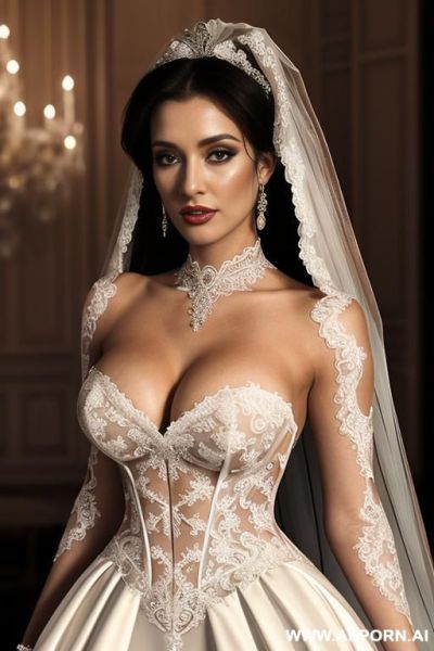 Bimbo pornstar, gigantic oversized fake tits, upturn nose, square jaw, high cheek bones, full frontal, ((keep face)), ((keep body)), wearing fishnet stockings, wearing black thong, black high heels, topless, background a high class strip club stage, - ai-porn.ai on pornintellect.com