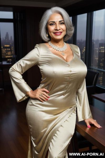 (((standing modern manhattan penthouse dining room ))), ((punjabi )), (lean), (pretty face), (detailed face), (perfect), (natural lighting), ((highly detailed photo)), (higareda), ((busty)) - ai-porn.ai on pornintellect.com