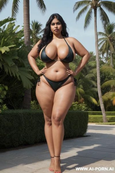 India plus size woman slut, (((saggy gigantic boobs))), (((hour-glass figure))), hot indian slut,((( fat huge legs ))) narrow waist, thigh tigh, ((((huge hips )))) - ai-porn.ai - India on pornintellect.com