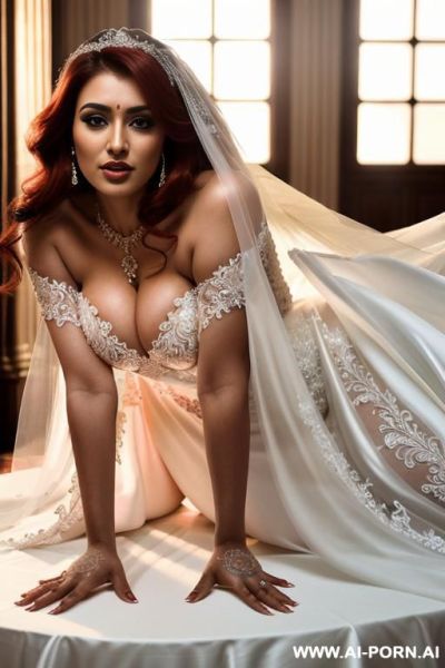 Very sexy woman, high details, photorealistic, huge massive round boobs, very gigantic massive round boobs, very gigantic massive round boobs, hard errected large nipples, bustier is very transparent, bustier is see through - ai-porn.ai on pornintellect.com