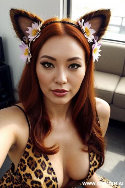 Busty horny bimbo, gigantic saggy boobs, big lips, political activist hairy pussy, totally naked, naked, showing pussy gaped - ai-porn.ai on pornintellect.com