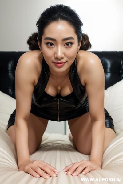 (gorgous curvy mommy) (((realistic look, super realistic))) ((laying down, face down)), (perfect hourglass figure), (perfect round bounce butt), big firm tits, ((beautiful detaled face)), (beautiful huge - ai-porn.ai on pornintellect.com