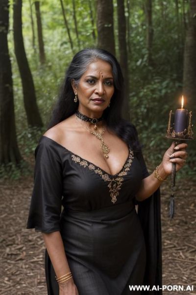Bangladesi mature mom is witch, doing witchcraft, village mommy, black magic, make everyone obey, lusty rituals, - ai-porn.ai on pornintellect.com